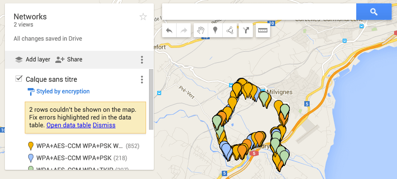 Mapping Wifi Networks on Google Maps with Kismet