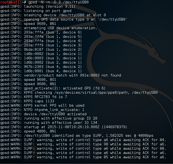 Mapping Wifi Networks on Google Maps with Kismet