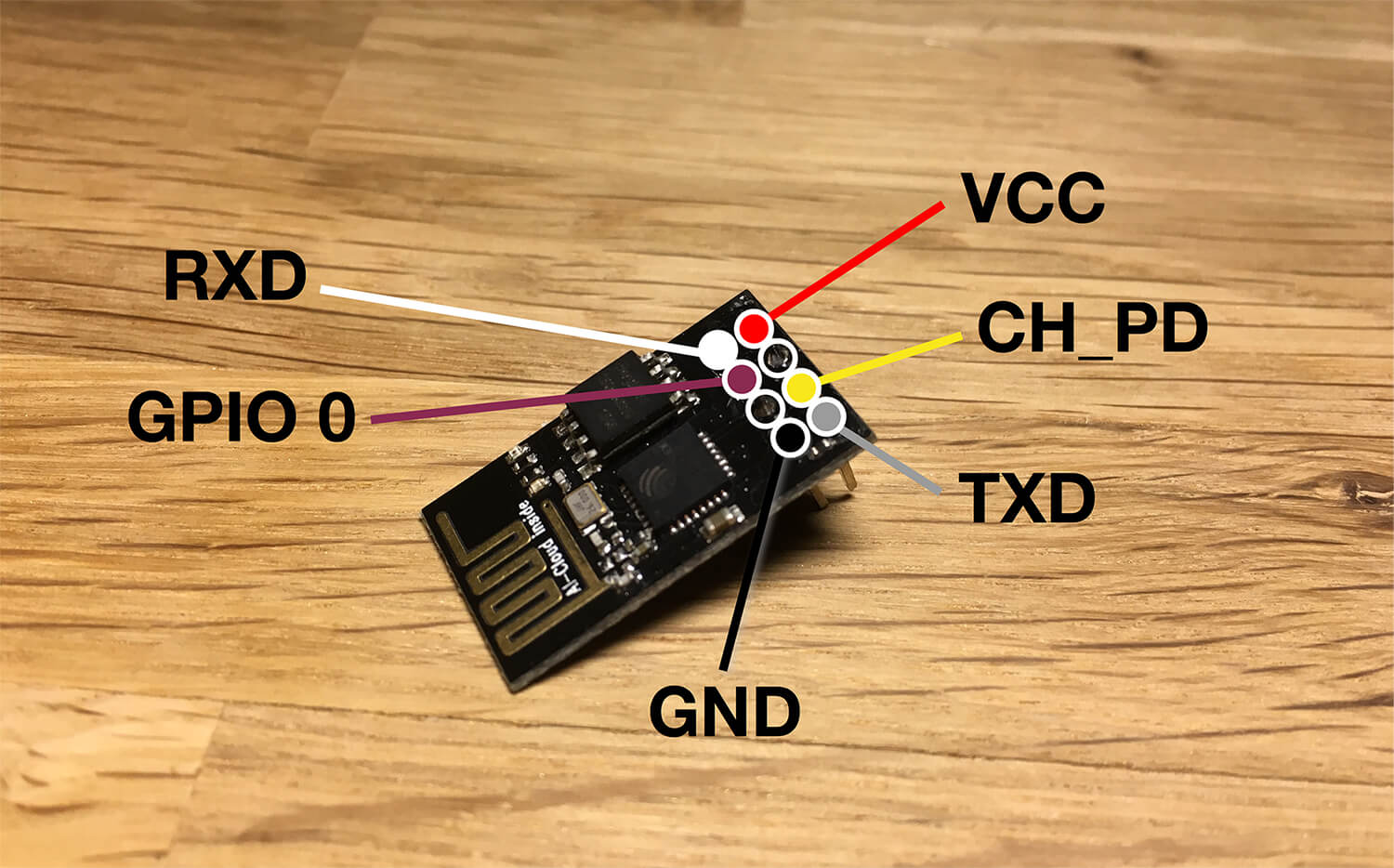 ESP8266 ESP-01 Pinout