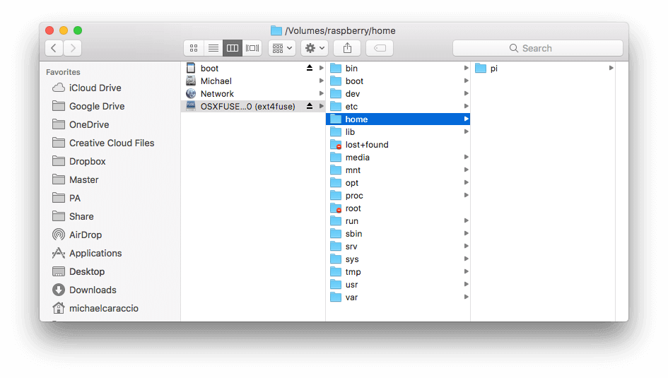 load your raspberry pi sd on mac emulator