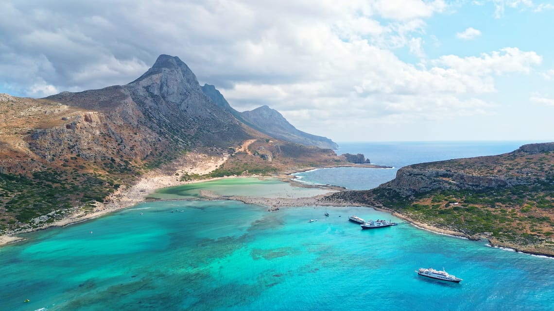 Sun, sea, and that Balos turquoise. Shot in Crete with the DJI Mini 3 Pro.